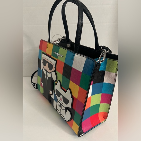 New KARL LAGERFELD PARIS Marble Crossbody Bag - Picture 10 of 16